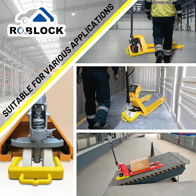 ROBLOCK Pallet Jack Chock Heavy Duty Wheel Chock, Pallet Jack Stopper - Image 5