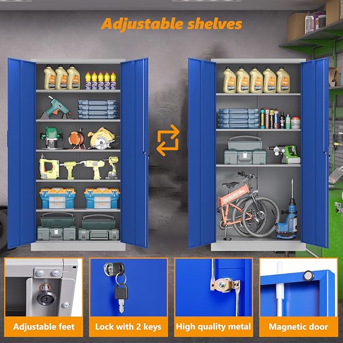STANI Metal Garage Storage Cabinet - Image 4
