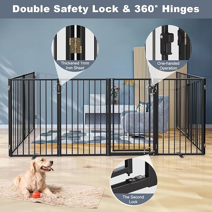 Metal Freestanding Dog Gates - Image 3