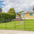 Decorative Garden Fence 6 Panels 6 Panels 13.4 ft×32in Metal Garden Fences by FIRSTNESS