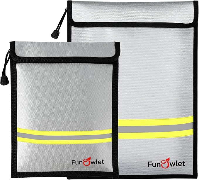 Fireproof Waterproof Money Document Bag by FunOwlet