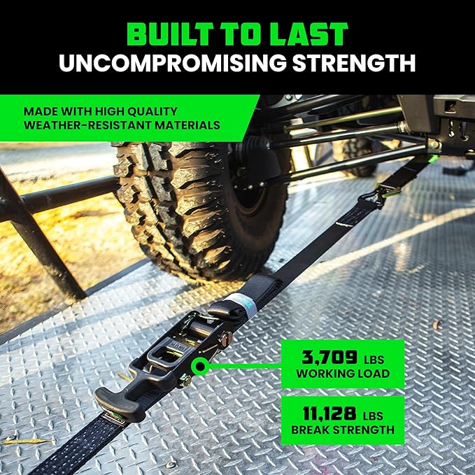 Rhino USA Car Tie Down Straps for Trailers - Image 2