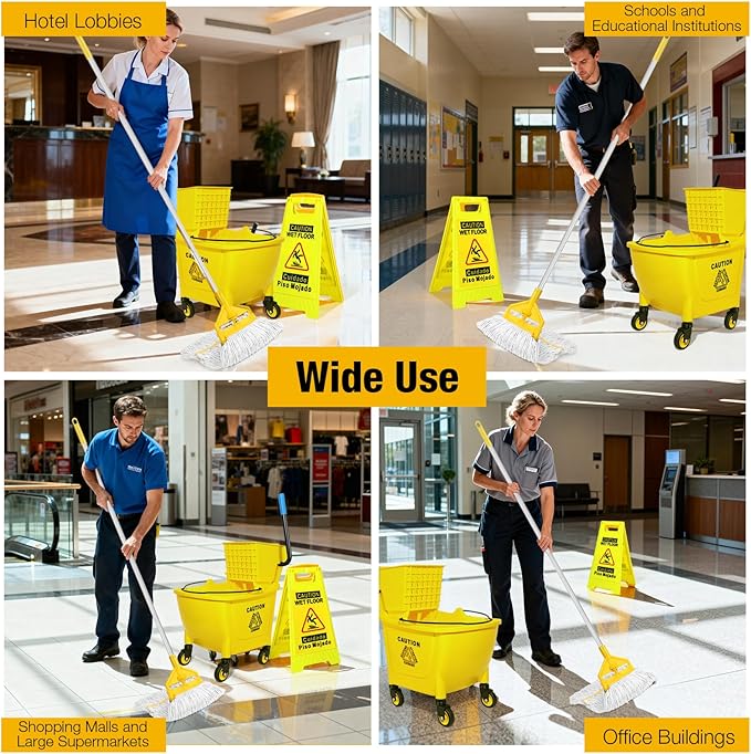 35 Qt Commercial Mop Bucket - Image 7