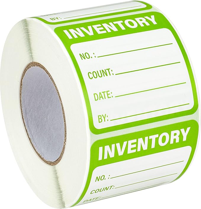 600 Pcs Inventory Stickers Control Labels by INKNOTE