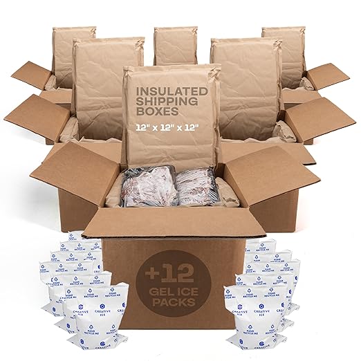 Insulated Thermal Shipping Boxes 12"x12"x12" by IDLPackaging