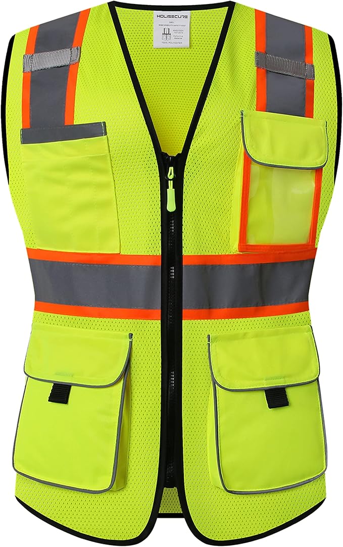 Safety Vest for women, Hi vis Reflective Lady Work vest - Image 2
