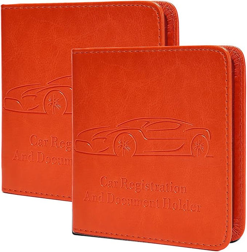 2-Pack Registration and Insurance Card Holder, Vehicle Glove Box Car Organizer by Unknown