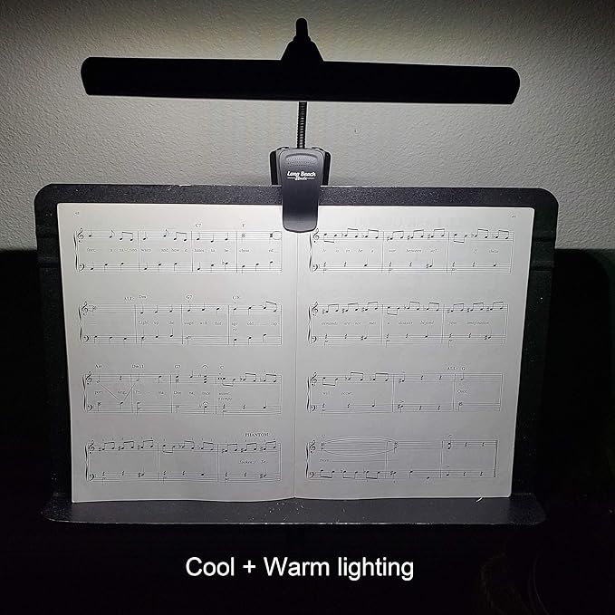 Extra Wide Clip-On Music Stand Orchestra Light- 18 LED Rechargeable USB Piano - Image 7