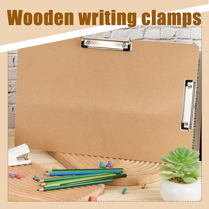 Henoyso 16 Pcs 11x17 Clipboard Wooden Lap Board - Image 5