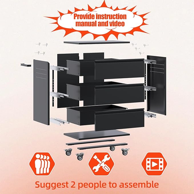 Aobabo Tool Storage Garage Cabinet - Image 4