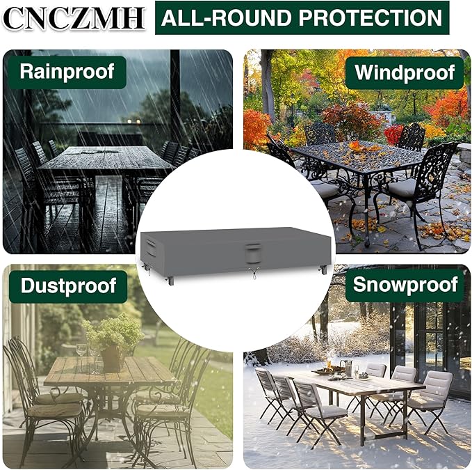 Heavy Duty Patio Furniture Covers Waterproof, 600D Outdoor Furniture Cover - Image 6