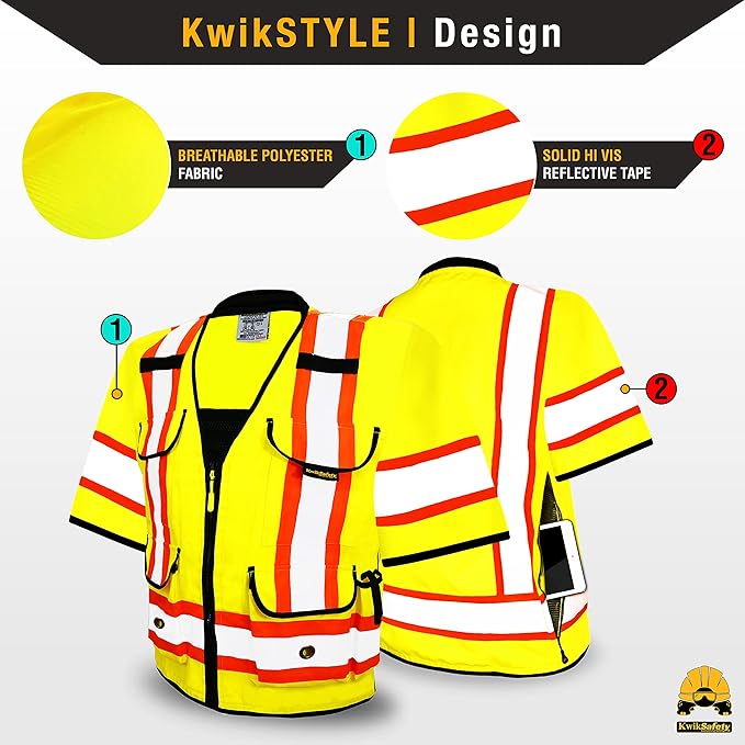 KwikSafety - Charlotte, NC - GODFATHER Safety Vest ANSI OSHA - Image 2