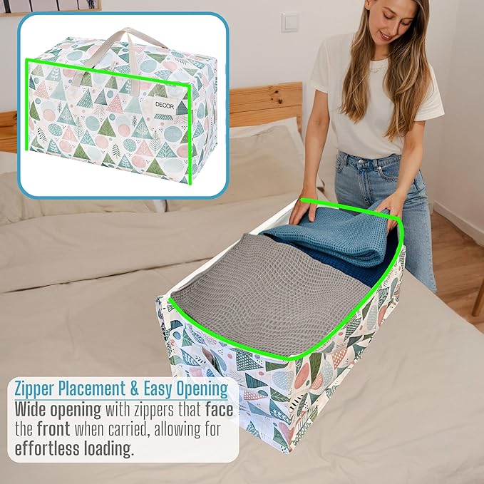 VENO 4 Pack Moving Bags and Large Christmas Decoration Storage Bins - Image 4
