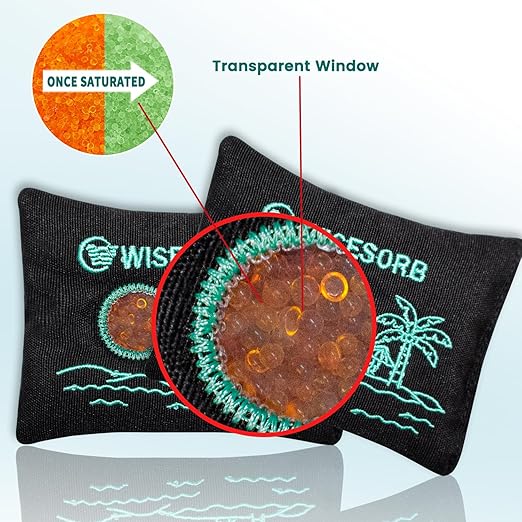 100g x 5pcs Rechargeable Desiccant Packs, Reusable Car Dehumidifier Bags Color - Image 7