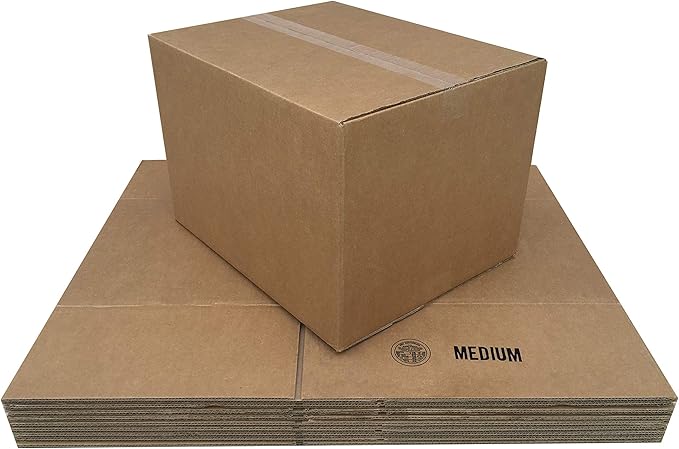 Amazon Basics Cardboard Shipping and Packing Moving Boxes, 10 Pack - Image 3