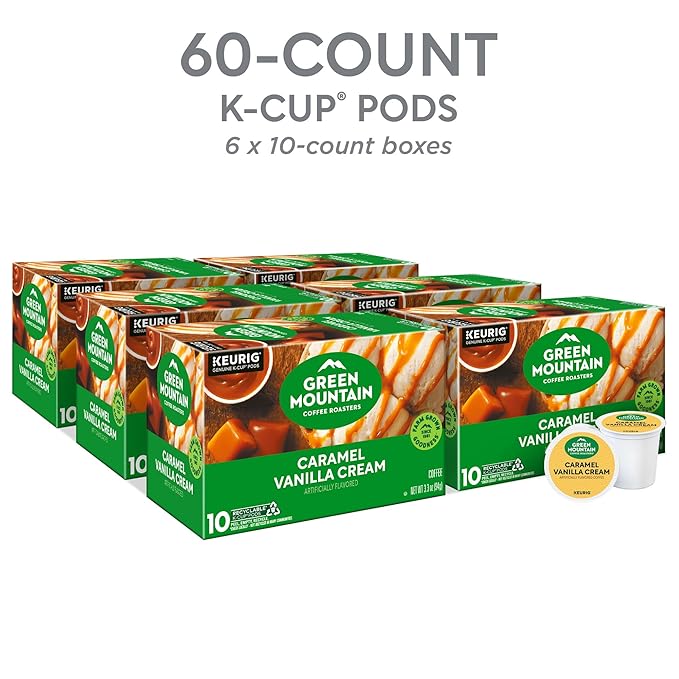 Green Mountain Coffee Roasters Caramel Vanilla Cream, Keurig Single Serve K-Cup - Image 3