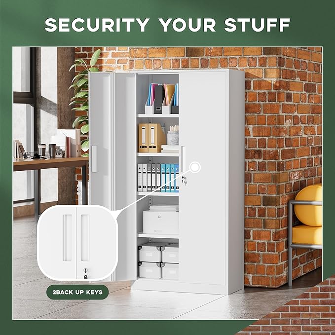 Greenvelly Metal Storage Cabinet - Image 6