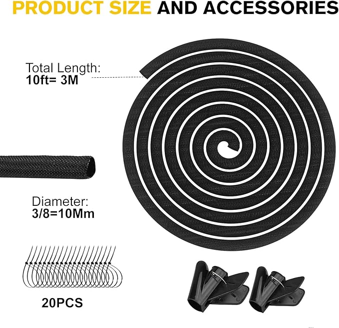 Cord Protectors from Pets No Chew, Ultra Durable Wire Protector Cord Covers - Image 7
