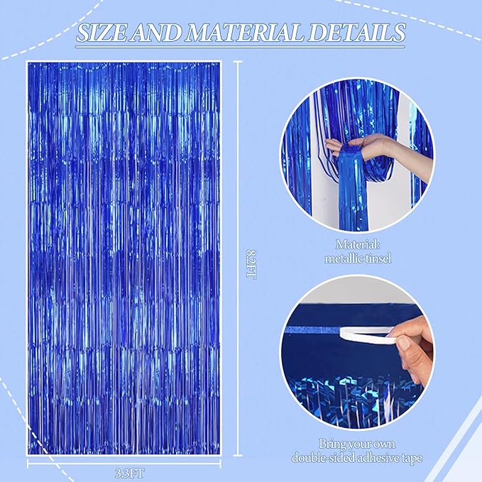 3 Pack Foil Fringe Backdrop - Image 3