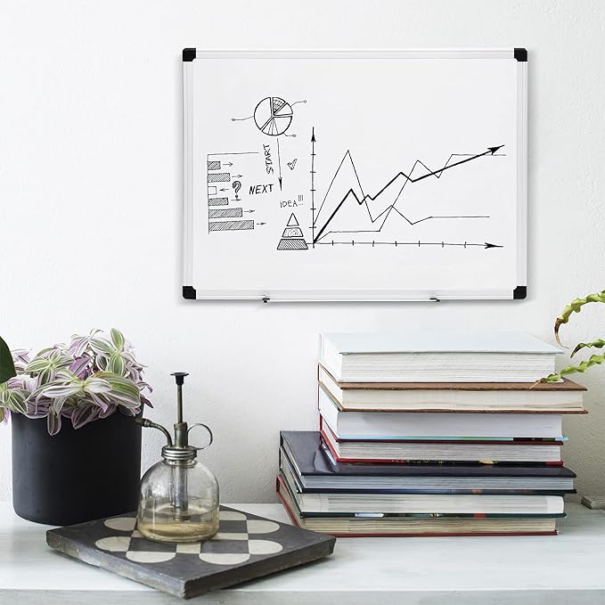 Amazon Basics Magnetic Dry Erase Whiteboard, Aluminium Frame - Image 6