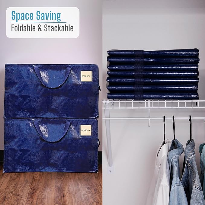 VENO 4 Pack Moving Bags and Large Christmas Decoration Storage Bins - Image 8