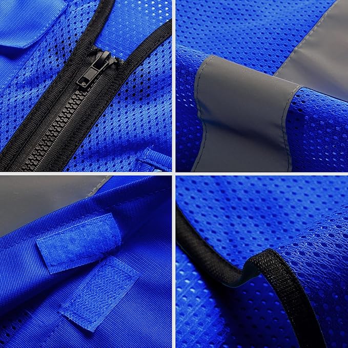 BeautyWill Custom Safety Vest Logo Class 2 High Visibility Reflevtive Vest - Image 3