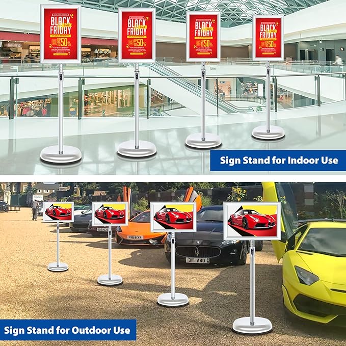 6Packs Floor Standing Sign Holder Stands - Image 7