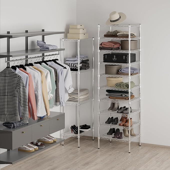 21" Deep x 24" Wide x 86" Height Wire Shelving Kit | 10-Tier | NSF Commercial - Image 4