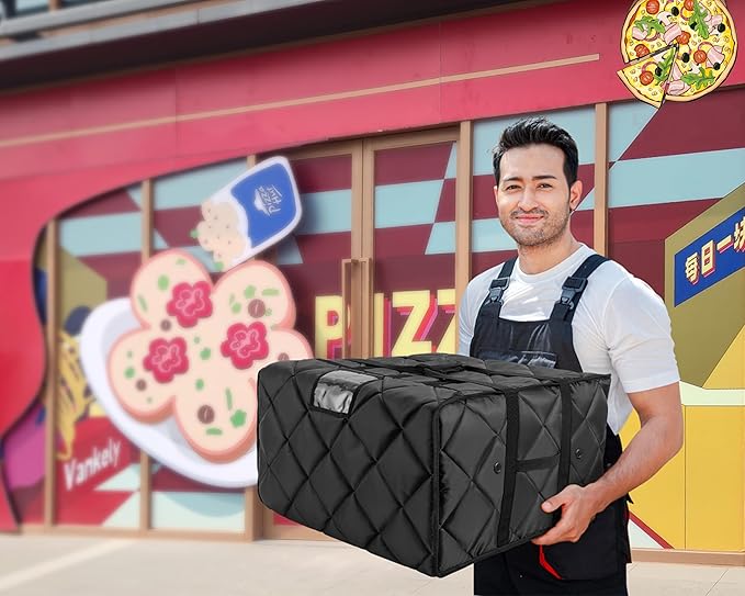 MyLifeUNIT Pizza Bag for Delivery, Thermal Insulated Pizza and Food Delivery Bag - Image 7