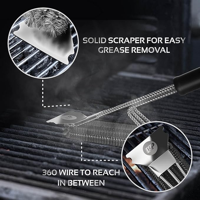KITCHEN PERFECTION Safe Wire Grill Brush - Image 4