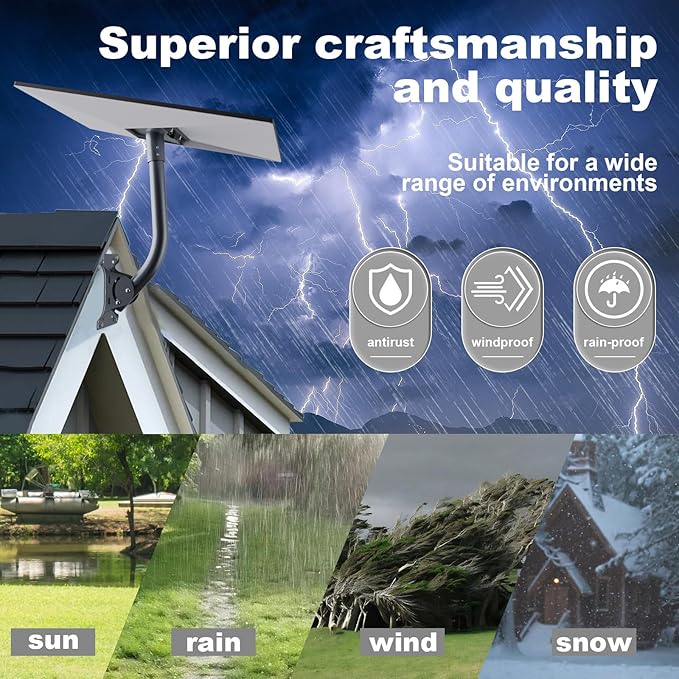 for Starlink Gen 3 Roof Mount, Aluminum Alloy Starlink Standard V3 Mounting Kit - Image 2
