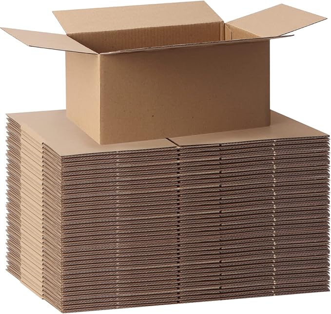 CRUGLA 40 Packs Shipping Boxes 8x6x4, Cardboard Boxes by CRUGLA
