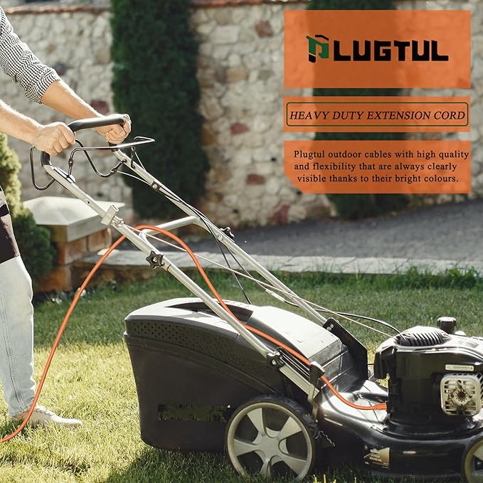 PLUGTUL 12/3 Outdoor Extension Cord 15 FT Waterproof, Heavy Duty 12 Gauge SJTW - Image 7