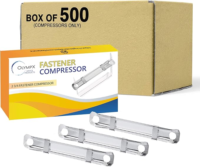 OLYMPX 500 Pcs of Prong Paper Fastener Compressors by Unknown