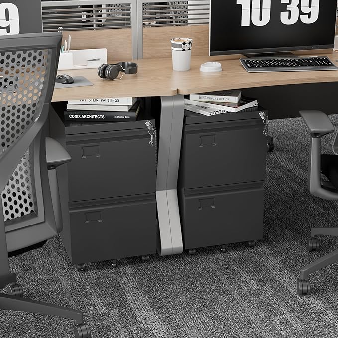 Aobabo 2 Drawer File Cabinet - Image 2