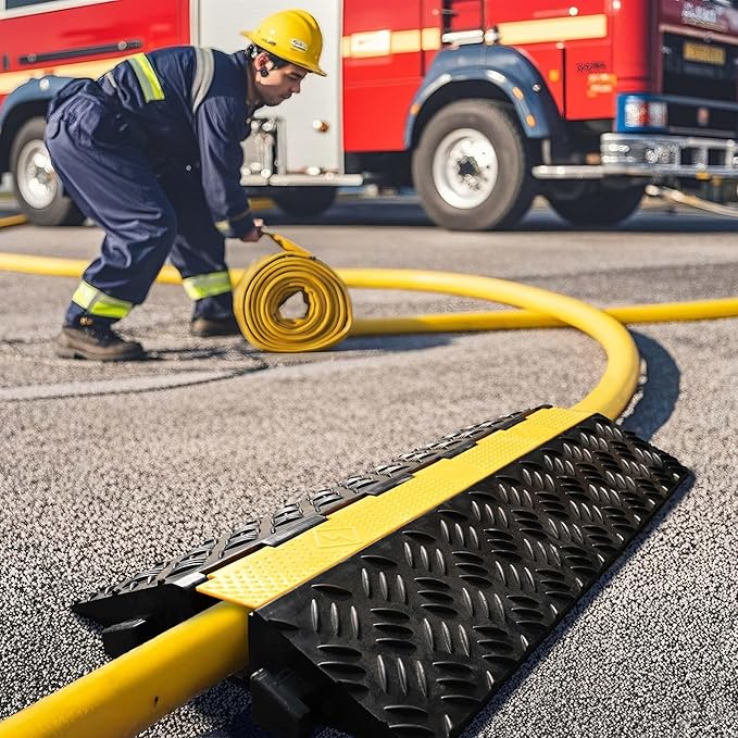 Yescom Cable Ramp Protector 1 Channel Garden Hose Protecitive 44000 Lbs Load - Image 8