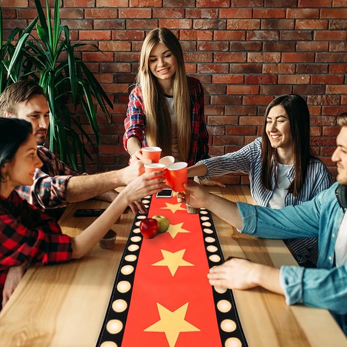 4 Pcs 13 x 72 Inch Movie Night Table Runner - Image 4