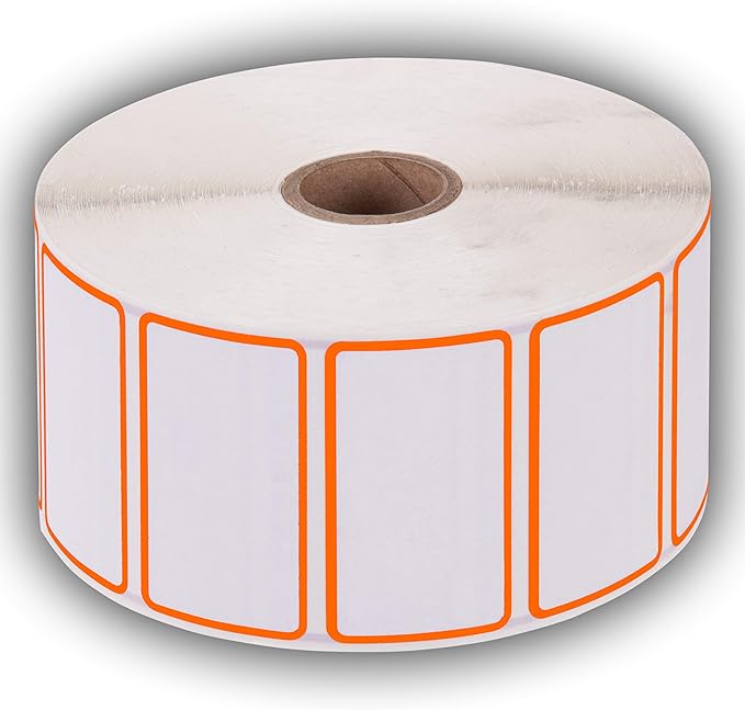 2.25" X 1.25" Direct Thermal Perforated Stickers Labels - Image 2