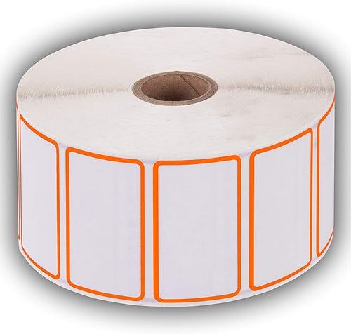 2.25" X 1.25" Direct Thermal Perforated Stickers Labels - Image 2