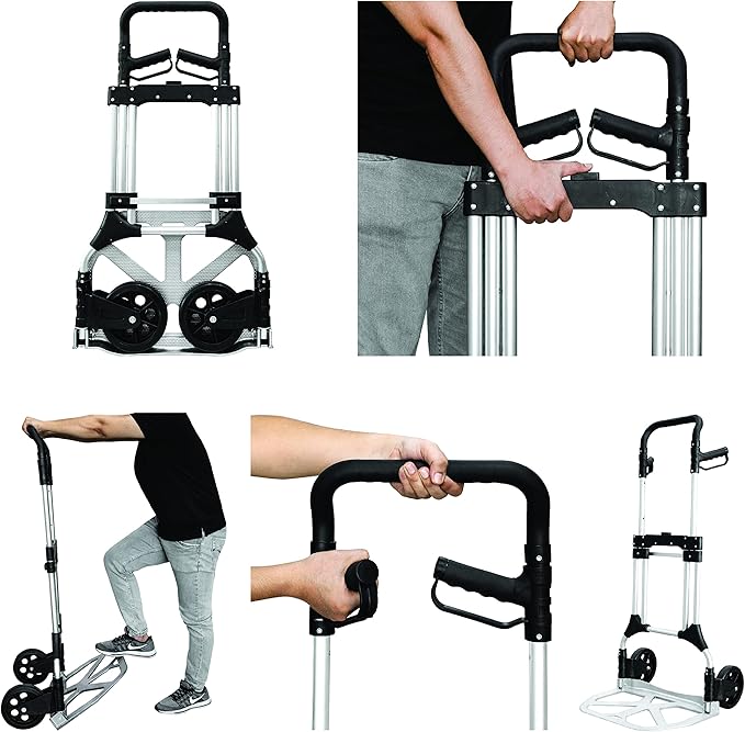 Olympia Tools 440 LB Aluminum Folding Hand Truck - Image 3