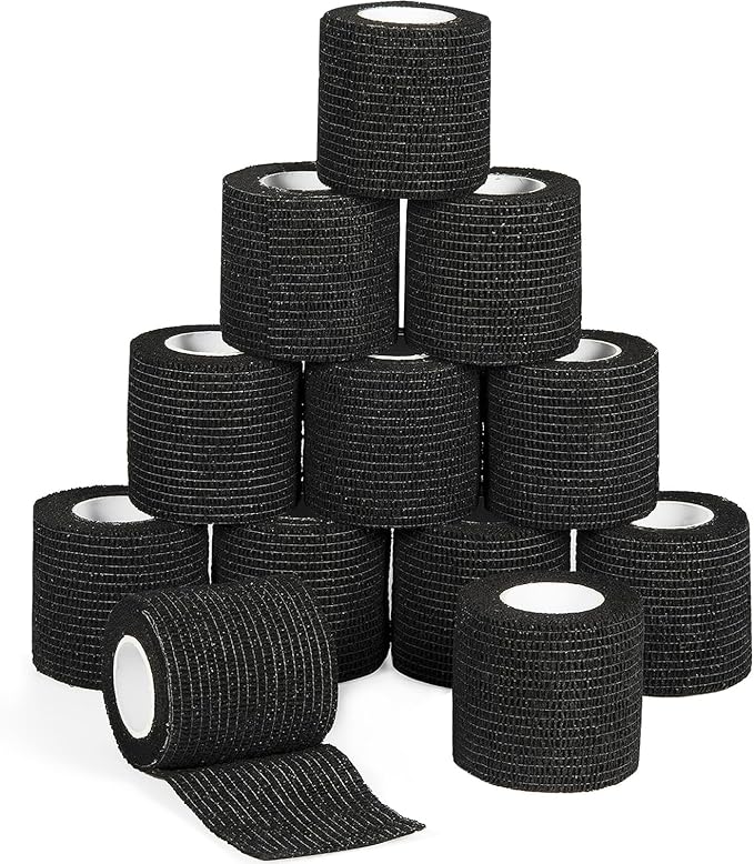 12 Pack Self Adhesive Bandage Wrap 2 Inches x 5 Yards Elastic Bandage Wrap Self by Sagafly