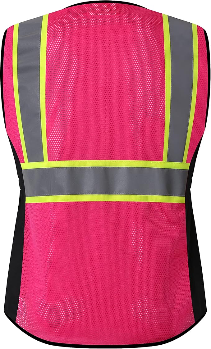 Safety Vest for women, Hi vis Reflective Lady Work vest - Image 6
