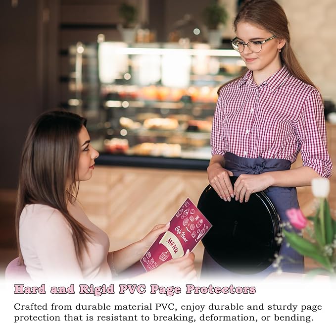 AKONEGE 6PCS 8.5" x 11" Rigid Print Protectors, Hard Plastic Sleeves - Image 5