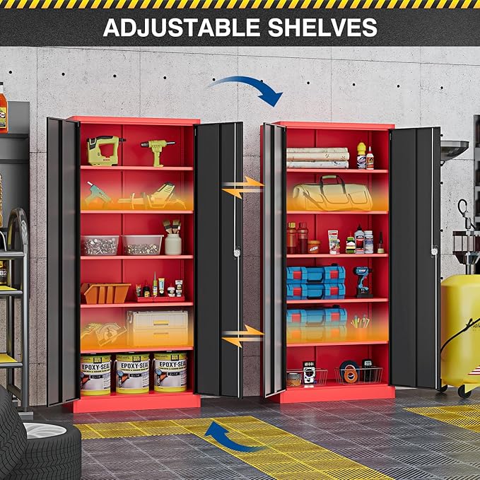 Metal Storage Cabinet-72” Tall Steel File Cabinets - Image 4