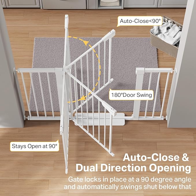 Cumbor 2 Pack 29.7"-51.5" Extra Wide Baby Gate - Image 5