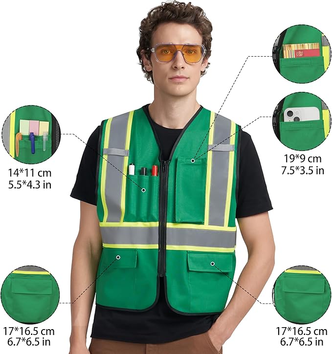 A-KSAFETY Custom High Visibility Reflective Safety Vest - Image 2