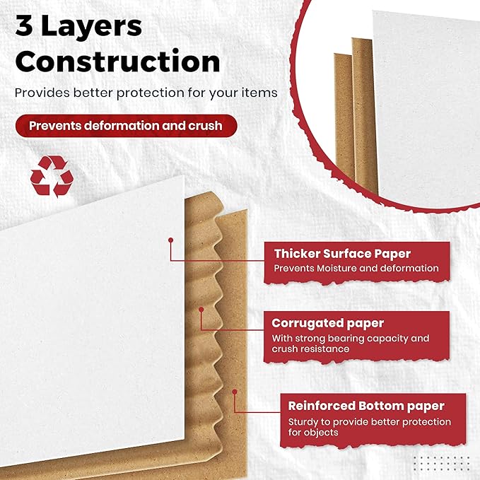 White Shipping Boxes 6x6x6 Heavy Duty, Lightweight - Image 7