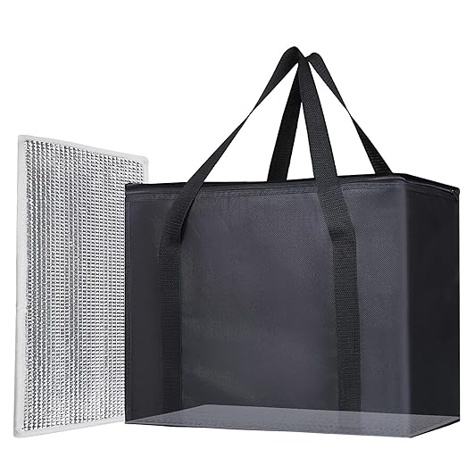 1PK Insulated Grocery Bags Reusable Heavy Duty by Bodaon