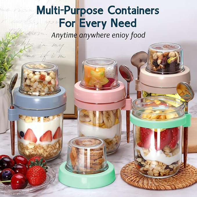 4 Pack Overnight Oats Containers - Image 2