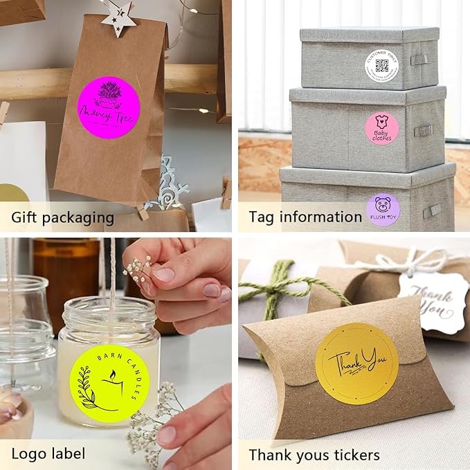 3 X 3 Inch Round Thermal Labels Circle Color Coding Labels Printable Waterproof - Image 6